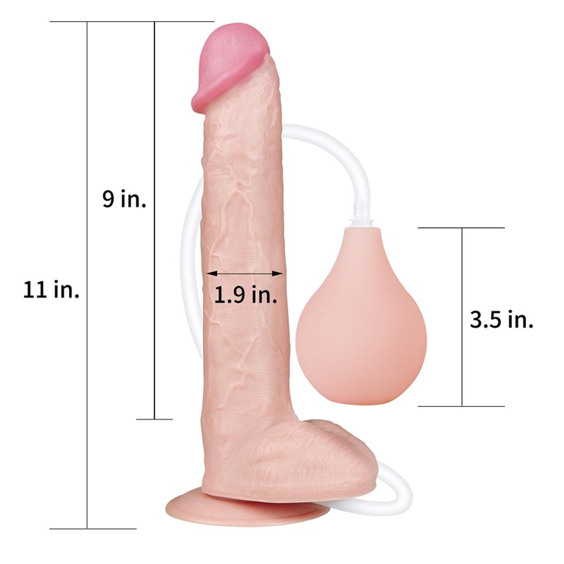 Dildo realistyczne z przyssawką i wytryskiem penis